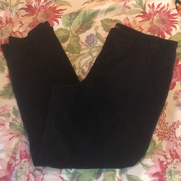 TALBOTS Size 14 P HERITAGE Stretch Velvet FlatFront 
NO Pocket Side-Zip Slimming - Picture 3 of 13